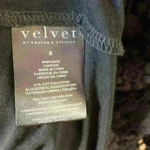 Velvet by Graham and Spencer Stretch Sheath Crocheted Lace Dress Sz Small Black - Picture 8 of 8